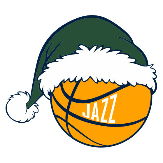 Utah Jazz Basketball Christmas hat logo iron on paper